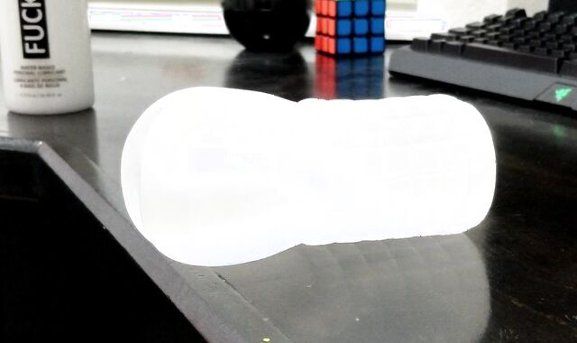 Femboy Ravages A See-Through Onahole