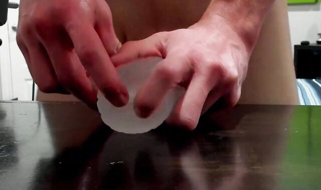 Femboy Ravages A See-Through Onahole