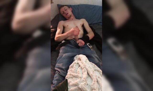 Masturbate off and self deep gargling