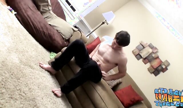 Gay-For-Pay fellow solo gigantic and long man meat masturbating session