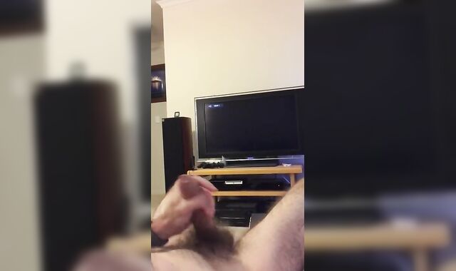 Supah-Nice masturbate with large spunk ropes