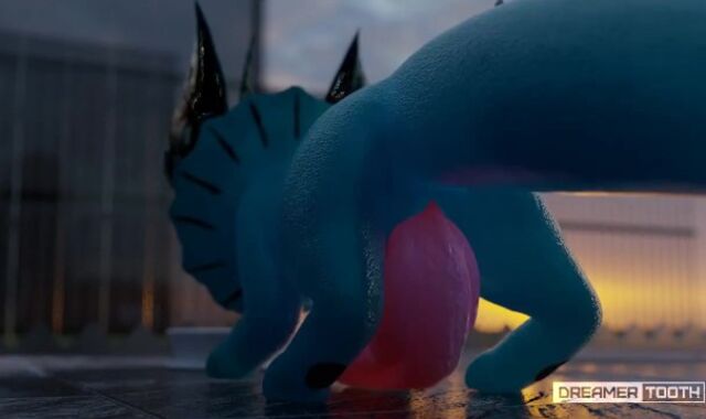 PETITE BLUE FISH-DOGGO HAS YAM-SIZED JIZM SHOTS [GROWTH] [FURRY] [CUMSHOT]