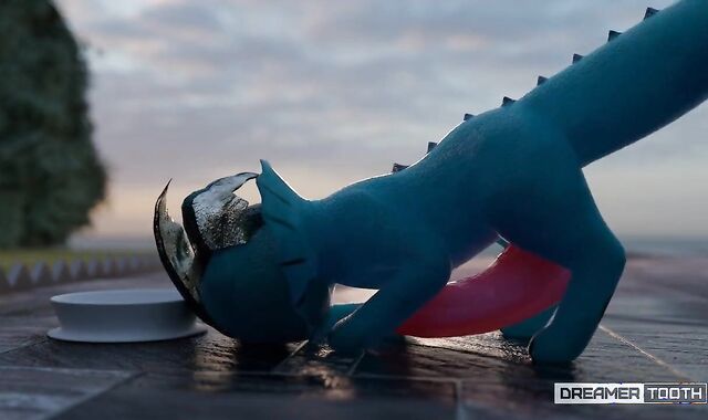 PETITE BLUE FISH-DOGGO HAS YAM-SIZED JIZM SHOTS [GROWTH] [FURRY] [CUMSHOT]