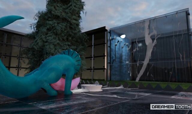 PETITE BLUE FISH-DOGGO HAS YAM-SIZED JIZM SHOTS [GROWTH] [FURRY] [CUMSHOT]