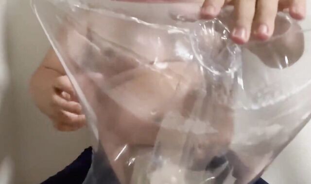 Japanese obese stud fleshlight and masturbation with air pillow