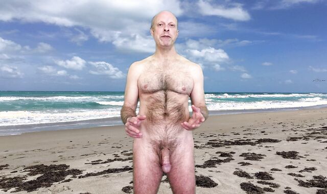 Gay-For-Pay Exhibitiionist's Homosexual Nude Beach Tryst