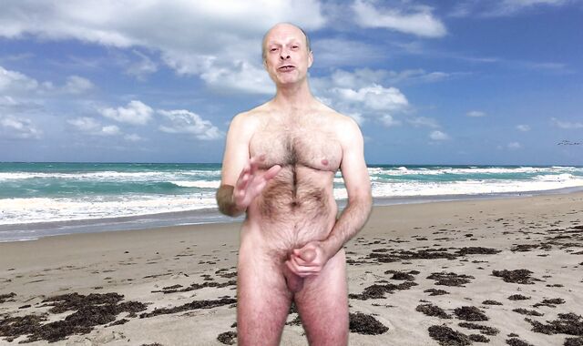 Gay-For-Pay Exhibitiionist's Homosexual Nude Beach Tryst