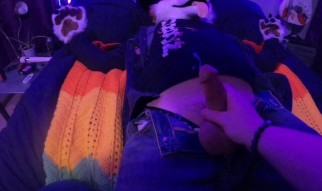 Caged puppy gets tied up, eyes covered, and teased