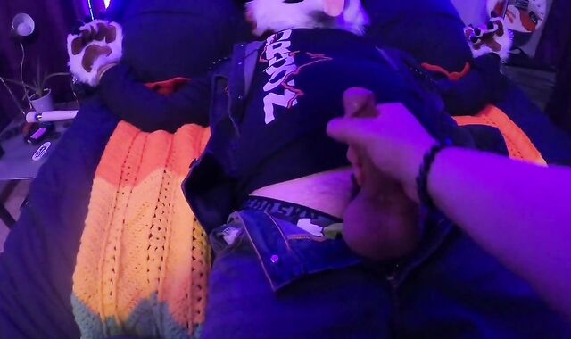 Caged puppy gets tied up, eyes covered, and teased