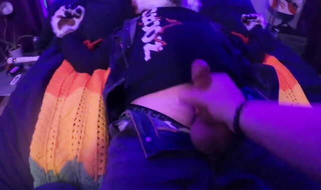 Caged puppy gets tied up, eyes covered, and teased