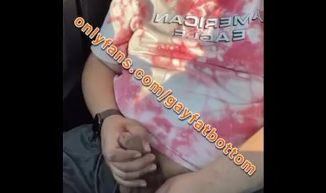 Ultra-Kinky chub can't wait and milks uncut boner in the Walmart parking lot