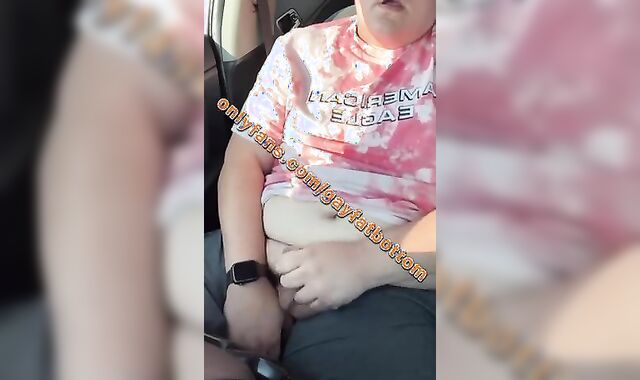 Ultra-Kinky chub can't wait and milks uncut boner in the Walmart parking lot