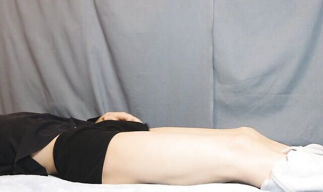 Asian male getting off.