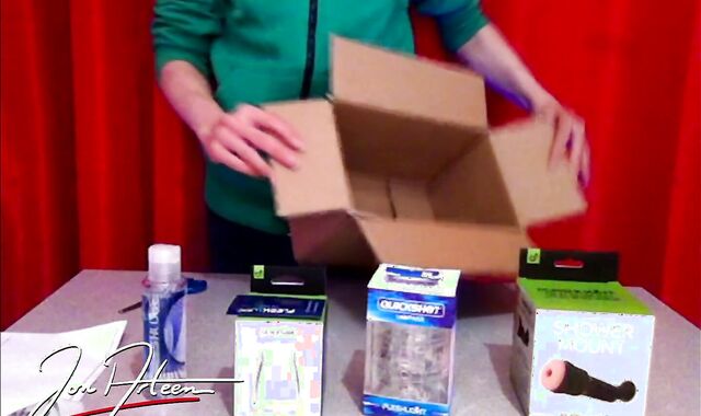 Wonderful Unboxing - Twink tests a Fleshlight for the highly first-ever time, loses control of his pecker and shoots a geyser cum