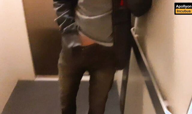 Risky Public Elevator Stroking Off - Apollyon_Incubus