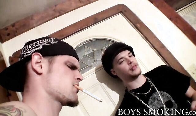 Nolan and York Reid have a magnificent smoke and stroke session