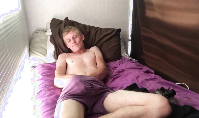 Self deepthroating fun