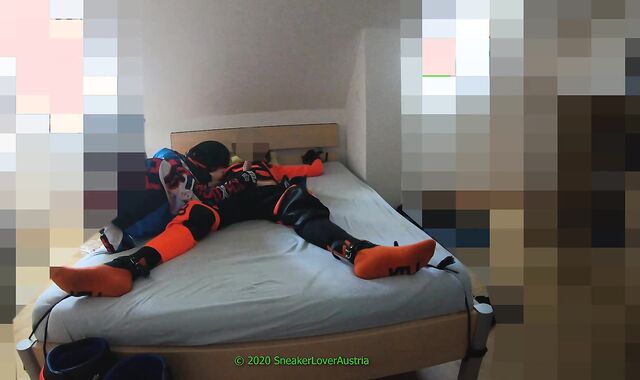 #1 Fucking in MX Gear with my 18y towheaded Bf (Ginormous Double Jizm Shot on his belly) - Part 1