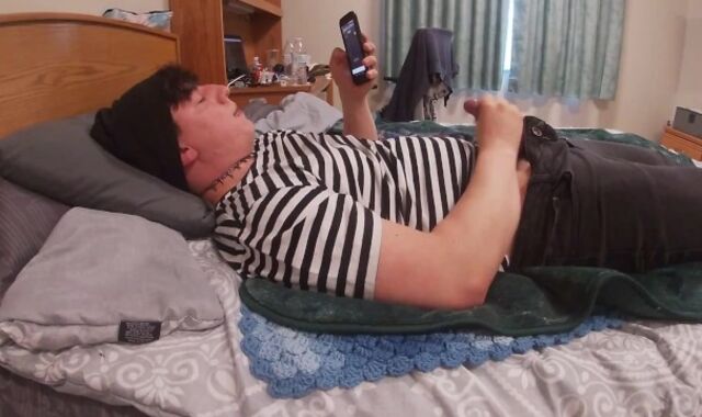 Humungous boy-meat goth dude wants to spunk more than he wants to die