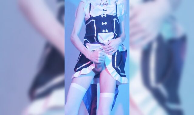 legitimate year aged femboy maid dancing Ankha Zone