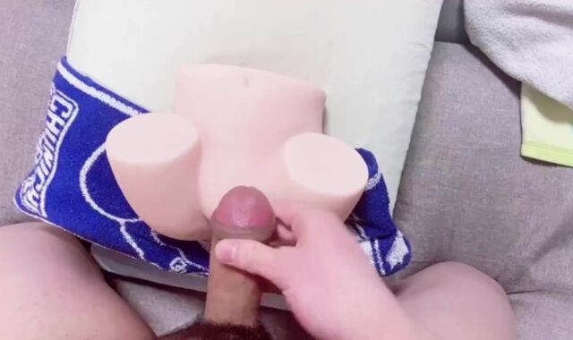 Japanese Teenager Stud Finishes Off and Gets an Orgasm Smashing Fleshlight First-Timer fellow Wailing