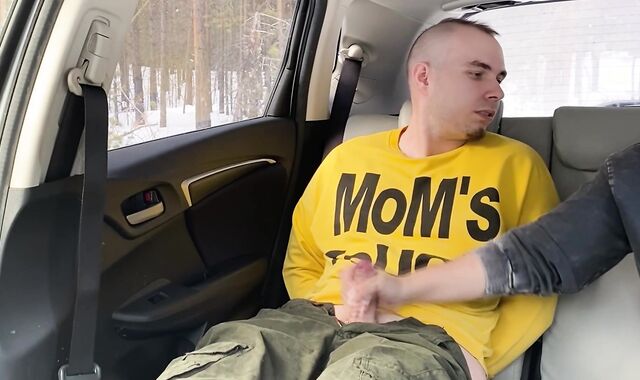 I was roped up in the car and made to jism