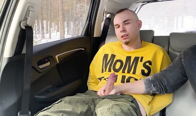 I was roped up in the car and made to jism