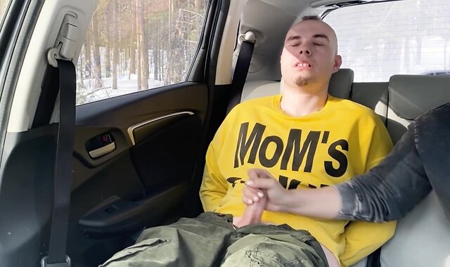 I was roped up in the car and made to jism