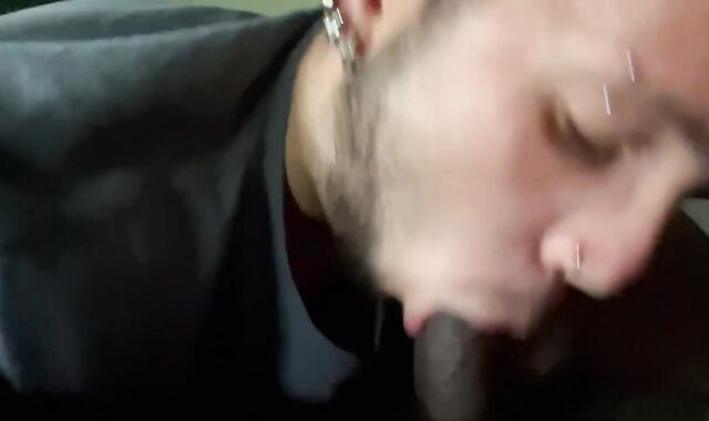 Van driver gets deep throated off by youngster