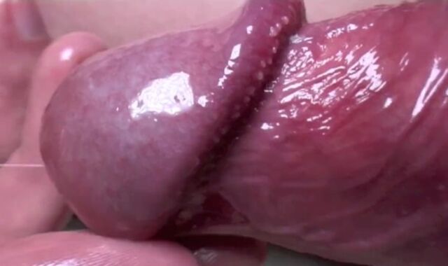 schlong head massage close up (corkscrew)