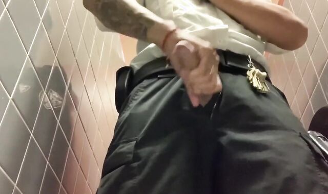 Fapping off in the school rest room