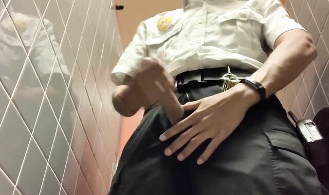 Fapping off in the school rest room
