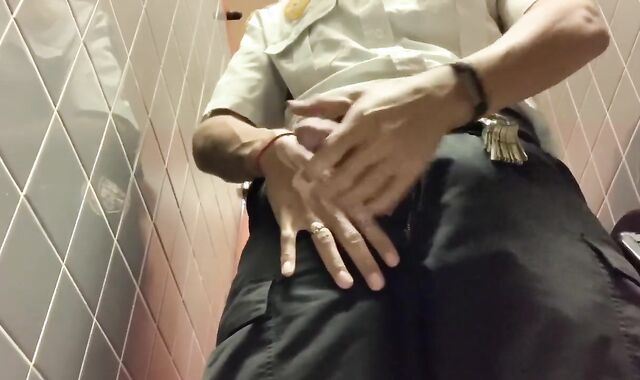 Fapping off in the school rest room