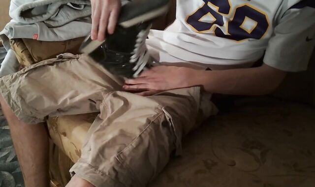 Osiris Sneakers Phat Geyser And Jism Clothed In Cargo Cut-Offs