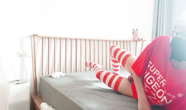 red and white stocking