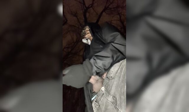 Sumptuous Phat Dark-Hued Pink Cigar Cumming & Urinating In The Woods