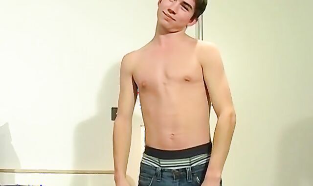 Jaw-Pulling Down British teenage CJ drizzles spunk after an interview