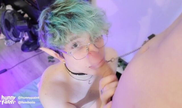 Young Femboy Elf Licks Goblin Man-Lava! TRY NOT TO SPUNK ;3