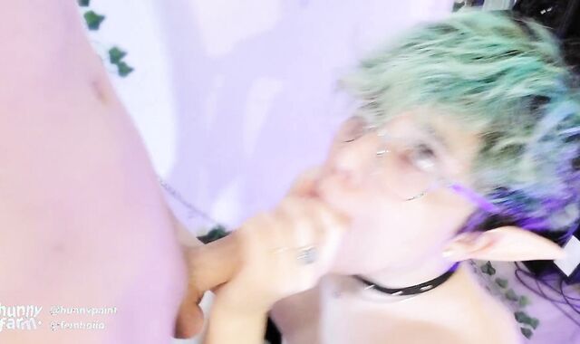 Young Femboy Elf Licks Goblin Man-Lava! TRY NOT TO SPUNK ;3