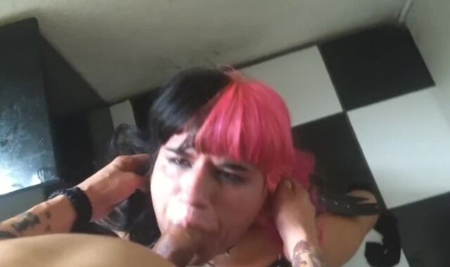 Kawai trap vs tattooed finishes with golden shower after jizm shot at the face