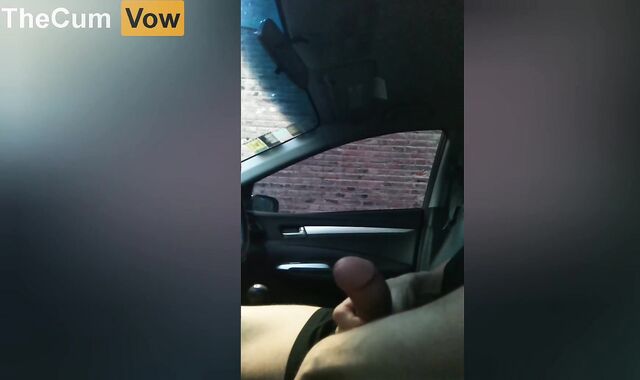 Masturbating Off while I Drive and Cumming in University Parking Pile - Public Getting Off
