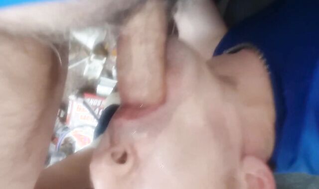 Spun Twunk fem bottom fed lucky old mans cock&cum