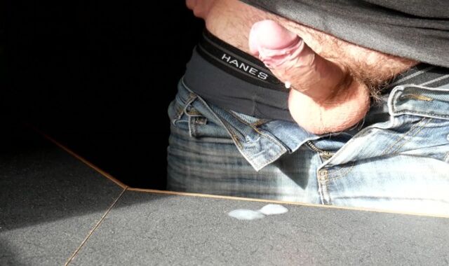 Jerking My Uncut Trouser Snake and Spunking 2 Times a Minute Apart In Jeans