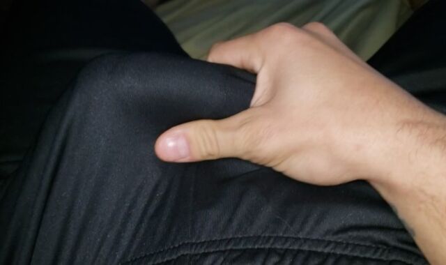 Stroking off in roommates bed while he's at work