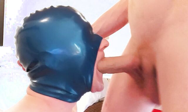 immense STRUNG UP HOTEL PLUMBING WITH MASKED MUSCLE SUB