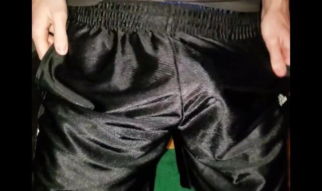 I spunk through my Nike basketball cut-offs