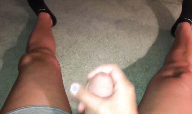 Pre Jizm stains on Gray Hanes Boxer Briefs