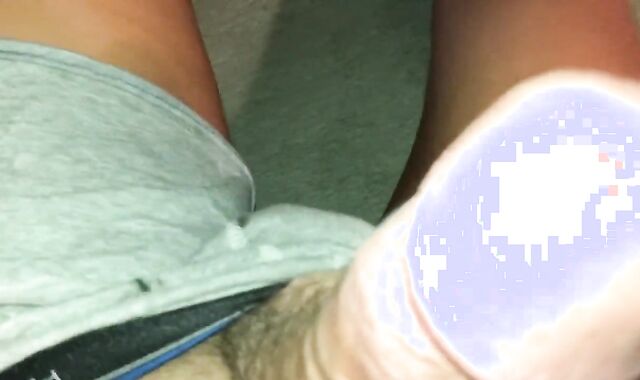 Pre Jizm stains on Gray Hanes Boxer Briefs