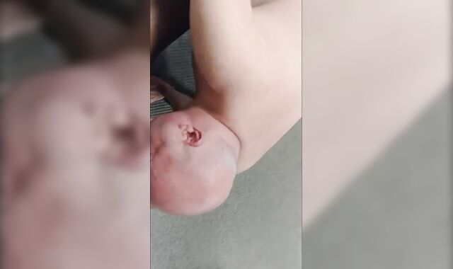 Unshaved Boy catches guy fapping off in the locker guest room