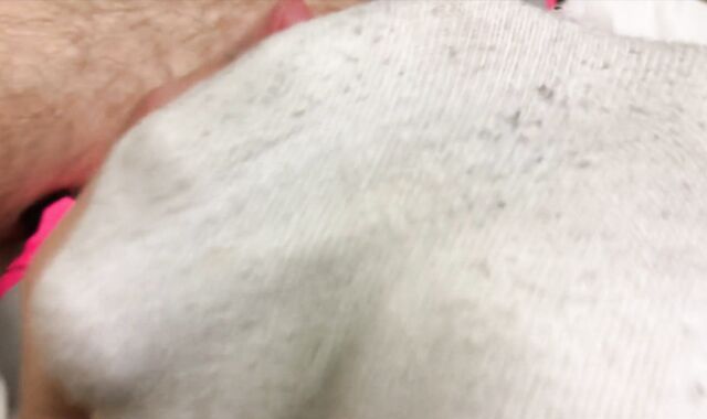 Wanking off after a football match